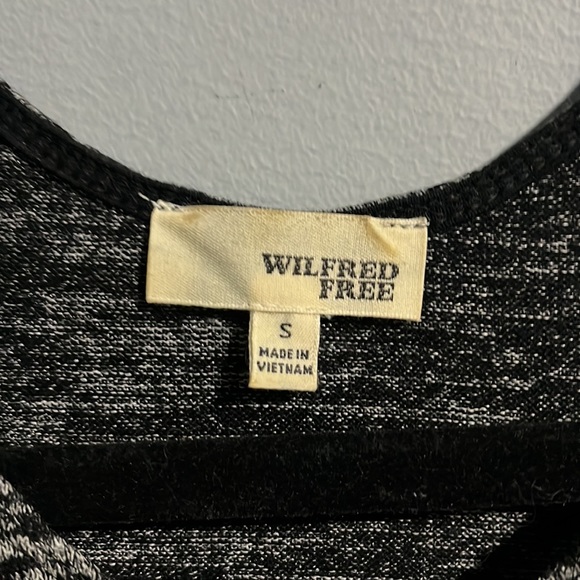 Closet Clear Out Aritzia Wilfred Free Marled Grey Black Tank - Picture 2 of 3
